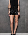 Leather shorts "exo"