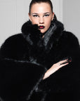 MAXI FUR coat "panther"