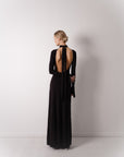 open back "black calla" dress!!!