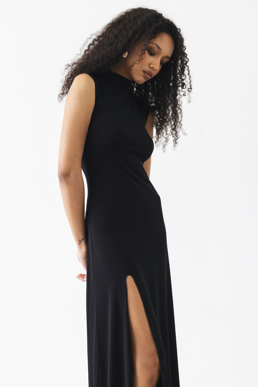 Black Maxi Dress - Handmade in Latvia