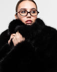 short fur coat "PANTHER"
