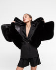 short fur coat "PANTHER"