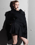 Poncho "black POPPY"