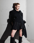 Poncho "black POPPY"
