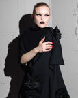Poncho "black POPPY"
