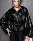 Leather jacket "exo"