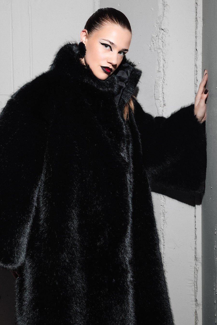 PRE _ORDER _MAXI FUR coat "panther"
