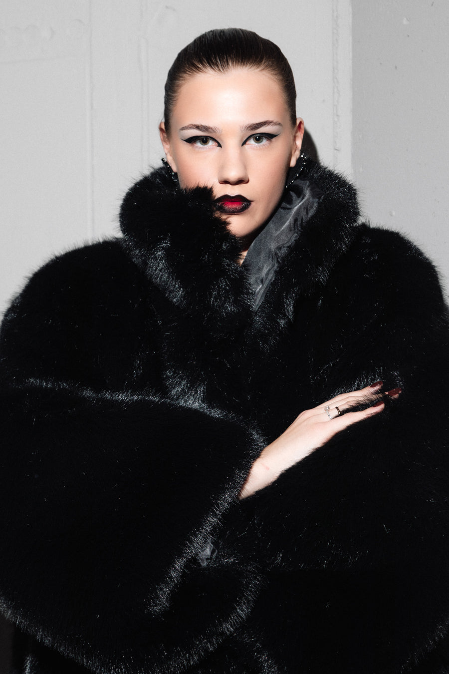 PRE _ORDER _MAXI FUR coat "panther"