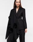 Poncho "black POPPY"