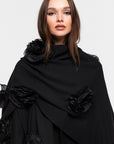 Poncho "black POPPY"