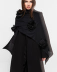 Poncho "black POPPY"
